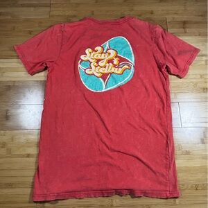 Dutch Bros Coffee Red T-Shirt Medium Short Sleeve Retro Graphic Logo